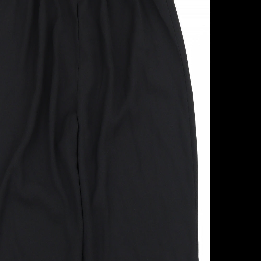Womens UK Size 20 Preworn Regular Fit  Black Trousers