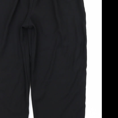 Womens UK Size 20 Preworn Regular Fit  Black Trousers
