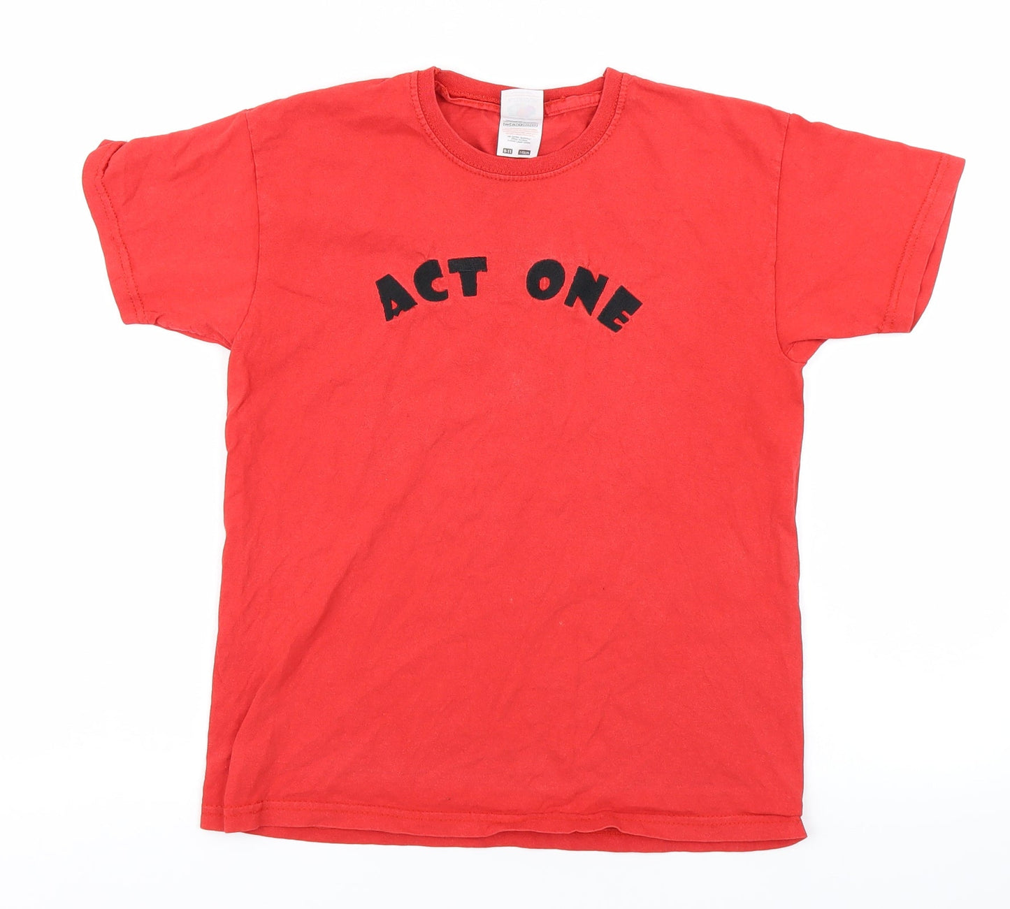 Fruit of the Loom Boys Red   Basic T-Shirt Size 9-10 Years