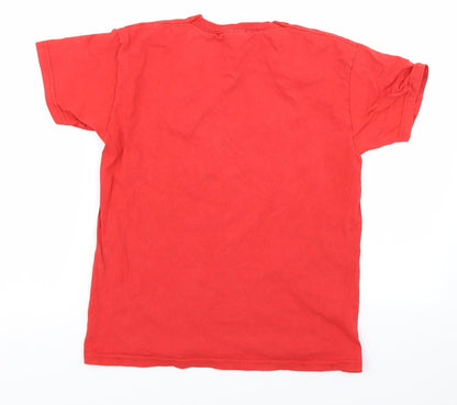 Fruit of the Loom Boys Red   Basic T-Shirt Size 9-10 Years