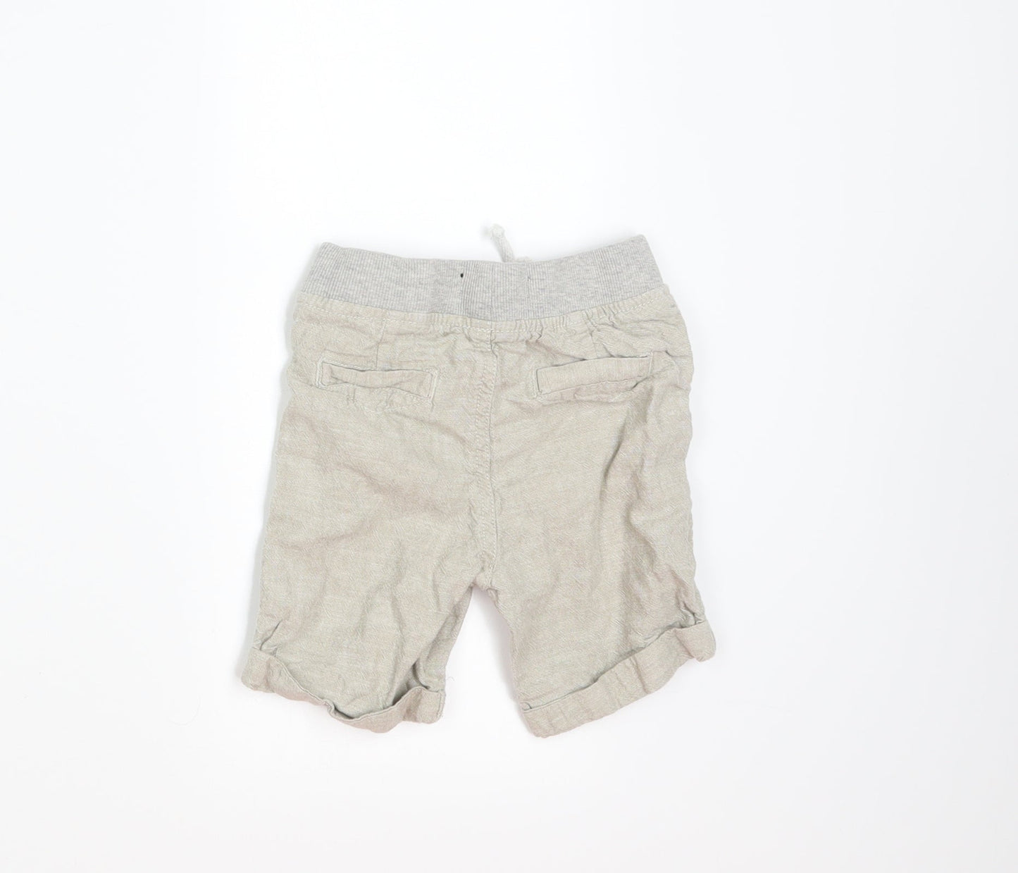 Denim & Co. Boys Beige   Cropped Trousers Size 18-24 Months  - shorts