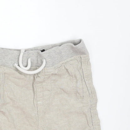Denim & Co. Boys Beige   Cropped Trousers Size 18-24 Months  - shorts