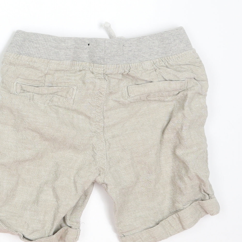 Denim & Co. Boys Beige   Cropped Trousers Size 18-24 Months  - shorts
