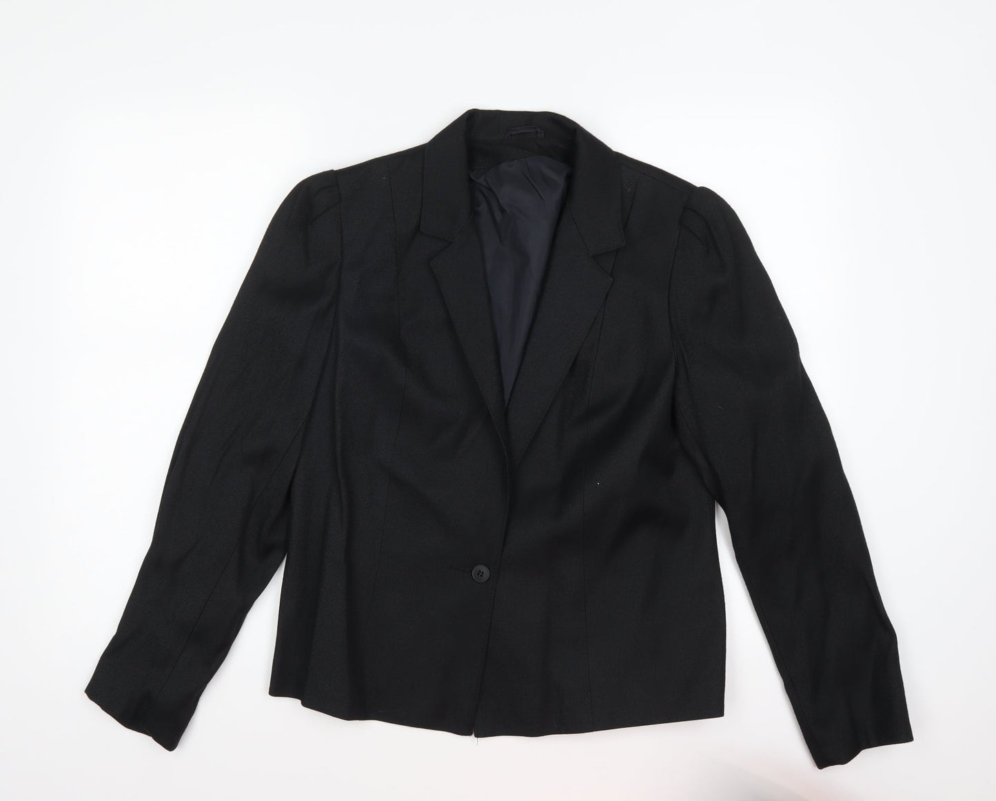 Womens UK Size 14 Preworn Black Jacket