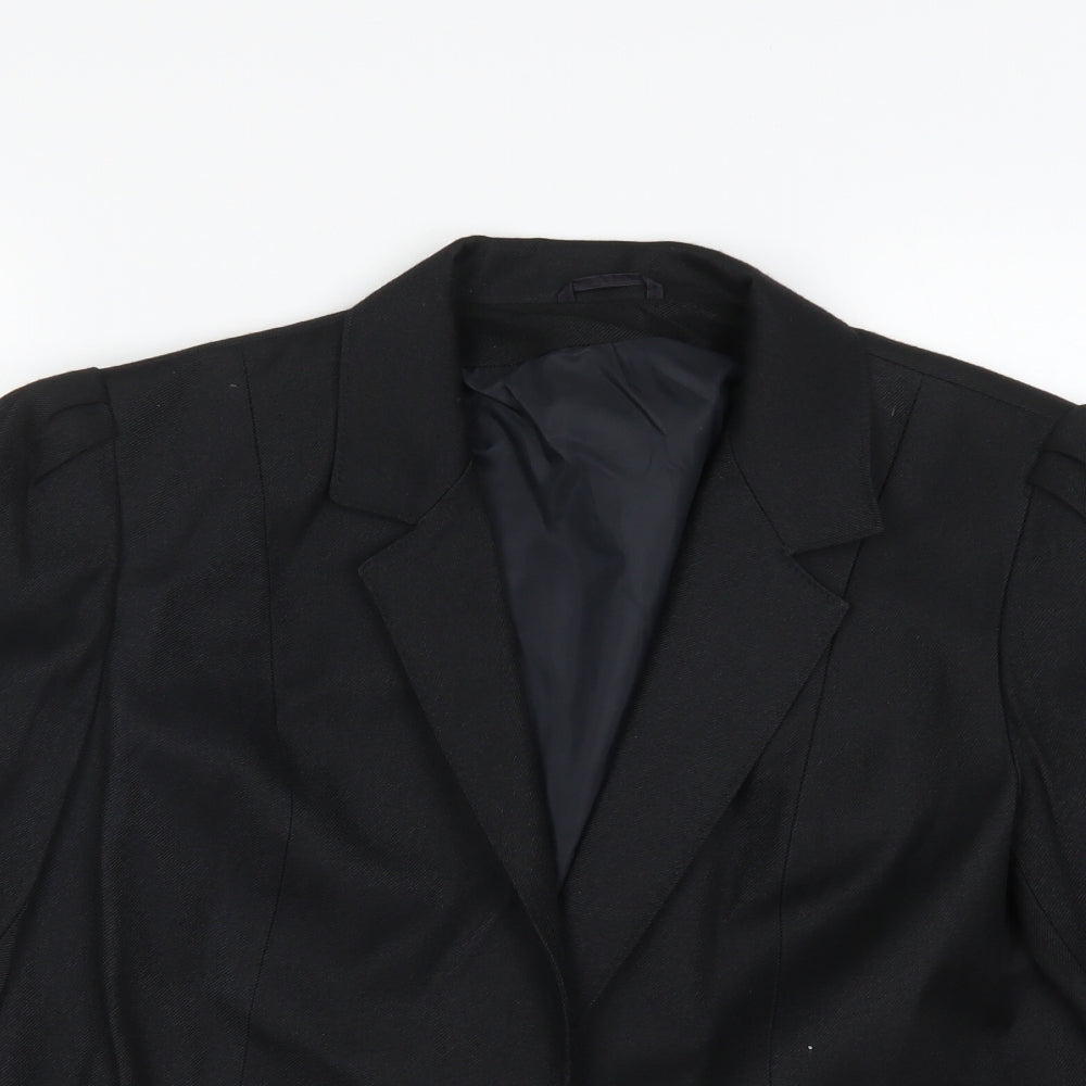 Womens UK Size 14 Preworn Black Jacket