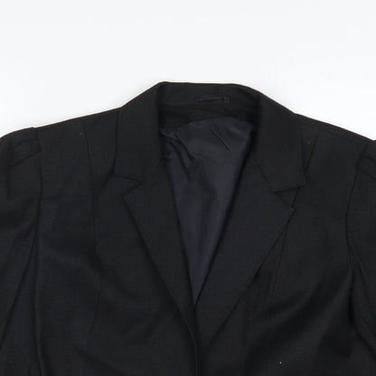 Womens UK Size 14 Preworn Black Jacket