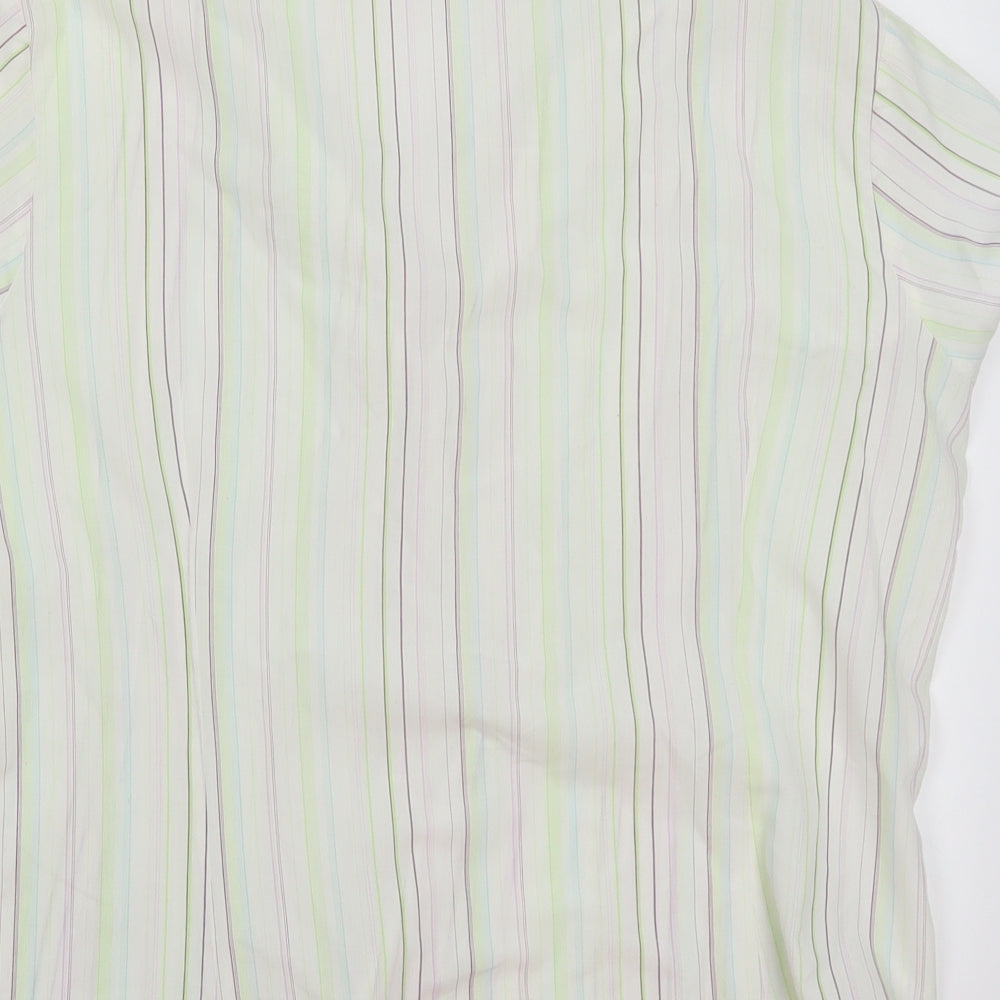 Womens UK Size 16 E-vie White Basic Button-Up