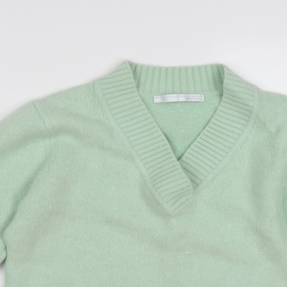 AMARANTO Womens Green   Pullover Jumper Size 16