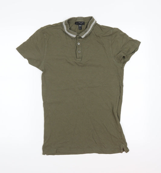 New Look Mens Green    Polo Size S