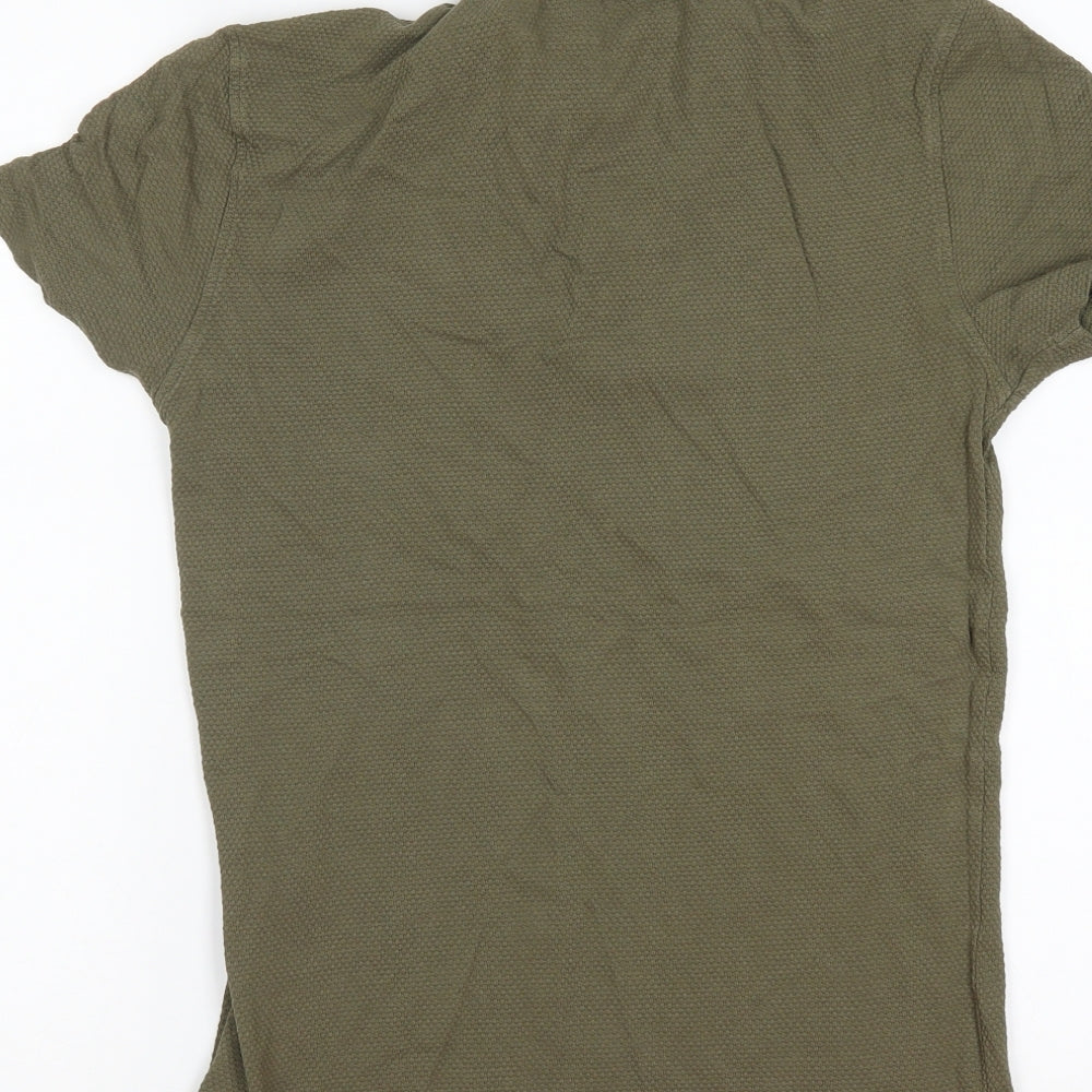 New Look Mens Green    Polo Size S
