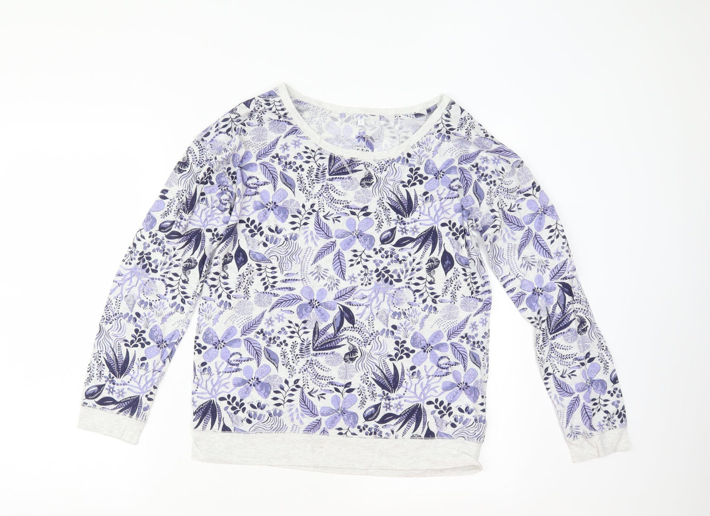 Debenhams Womens White Floral  Kimono Pyjama Top Size S