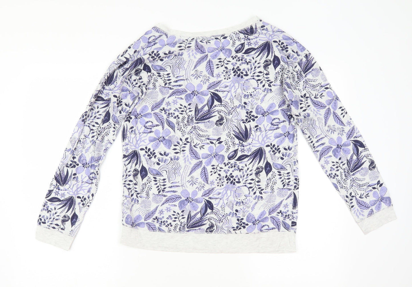 Debenhams Womens White Floral  Kimono Pyjama Top Size S