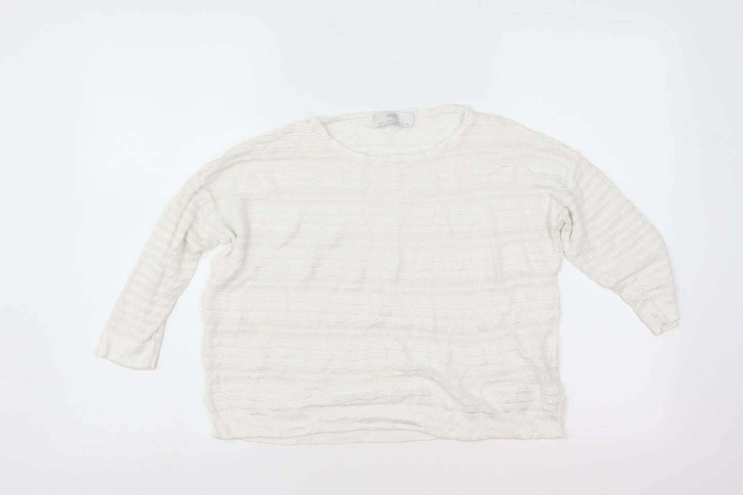 Wallis Womens White   Pullover Jumper Size S