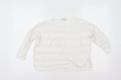 Wallis Womens White   Pullover Jumper Size S