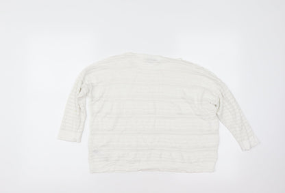Wallis Womens White   Pullover Jumper Size S