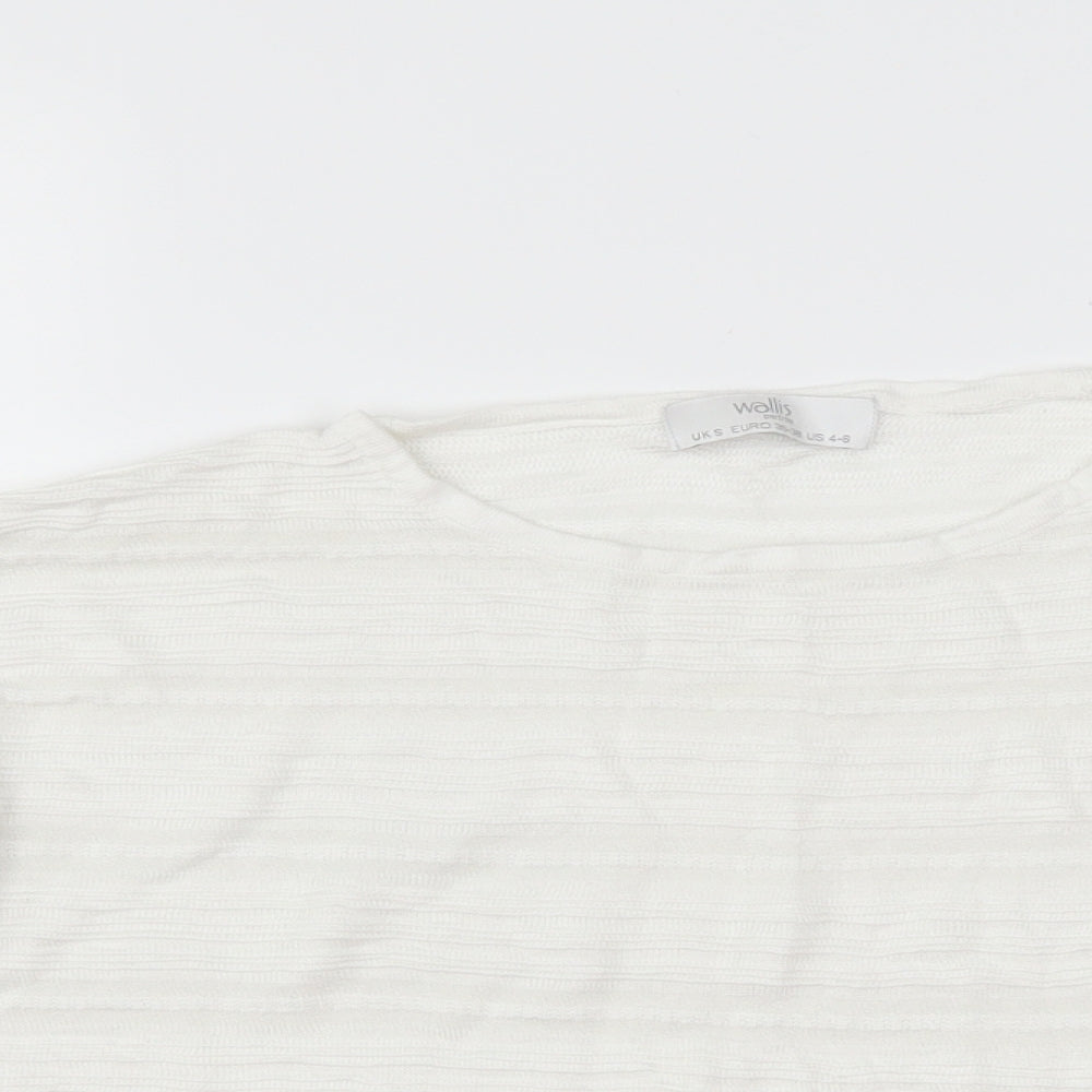 Wallis Womens White   Pullover Jumper Size S