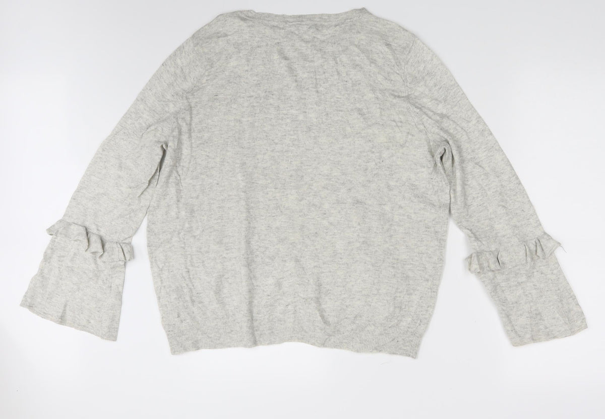 Wallis Womens Grey   Pullover Sweatshirt Size 18