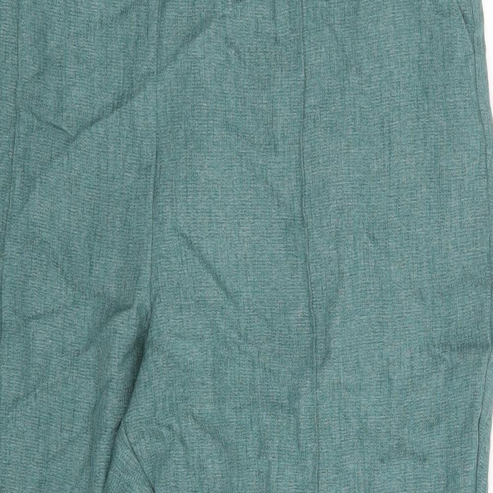 Womens UK Size One Size Preworn Regular Fit  Green Trousers