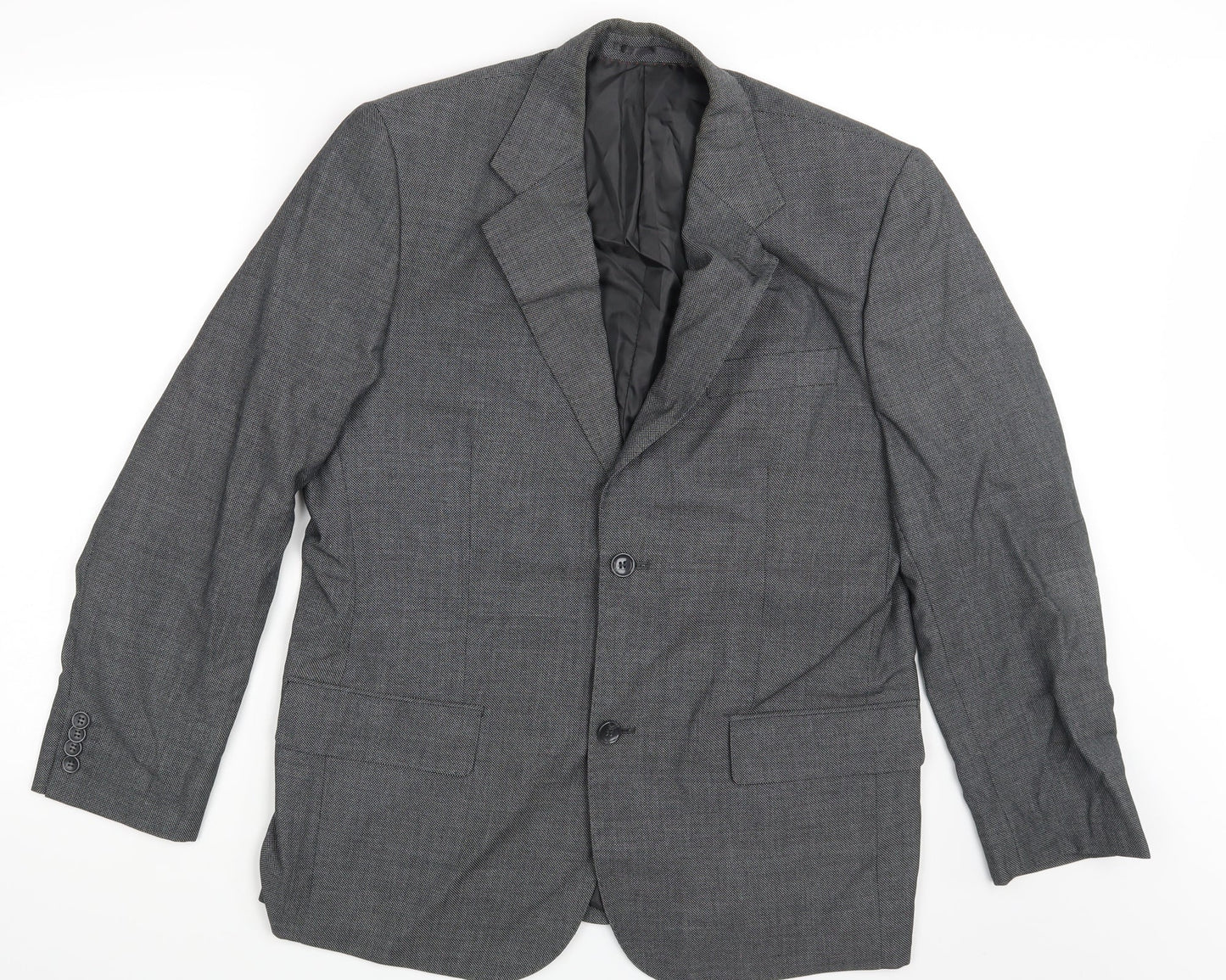 Mens UK Size One Size Preworn Regular Black Suit Jacket