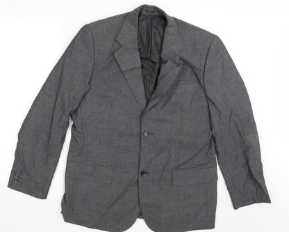 Mens UK Size One Size Preworn Regular Black Suit Jacket