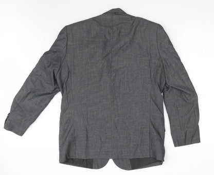 Mens UK Size One Size Preworn Regular Black Suit Jacket