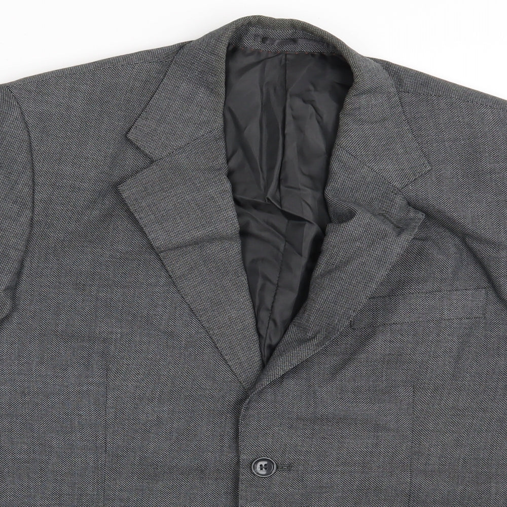 Mens UK Size One Size Preworn Regular Black Suit Jacket