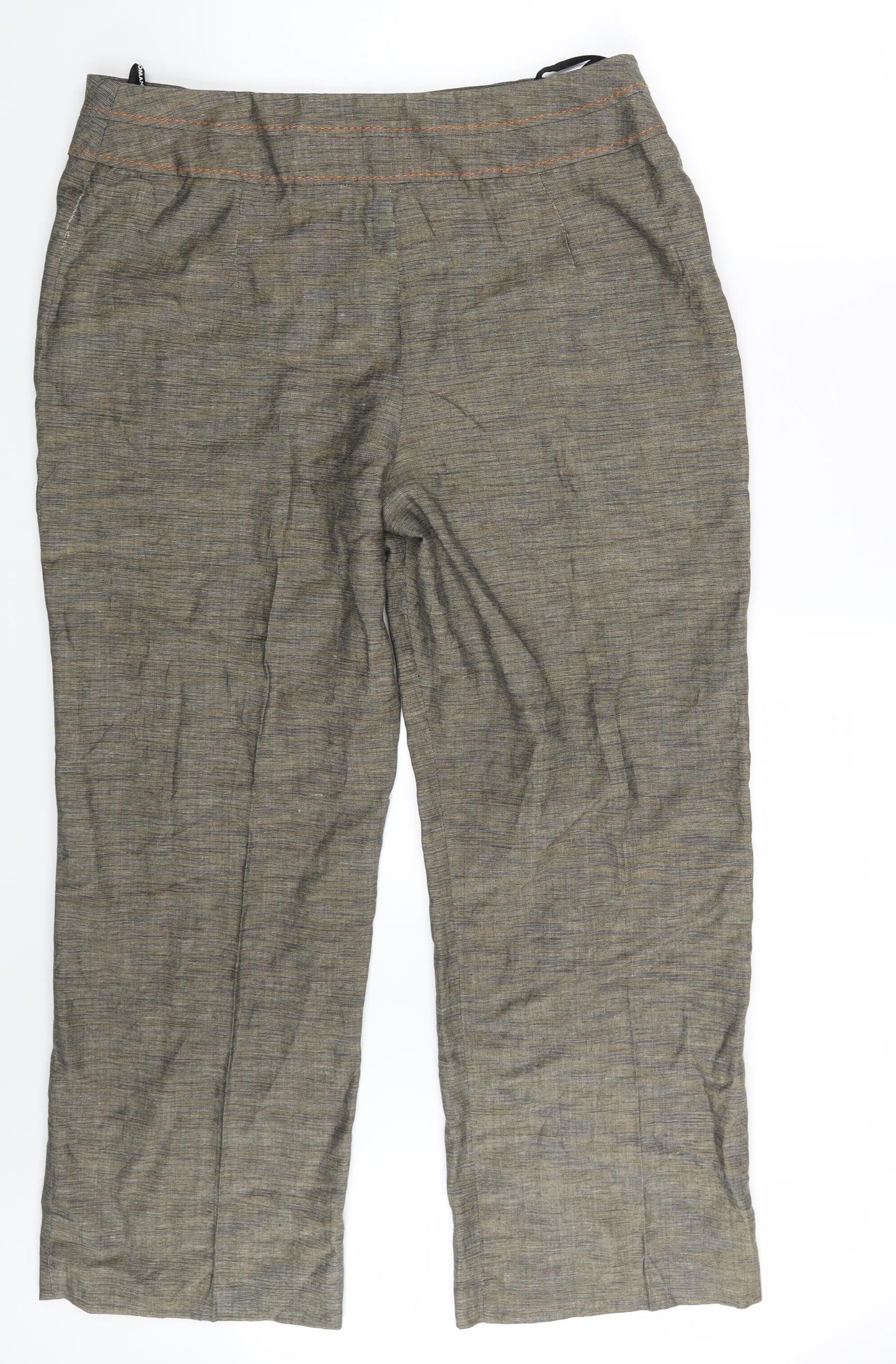 Womens UK Size 18 ROMAN Regular Fit  Gold Trousers
