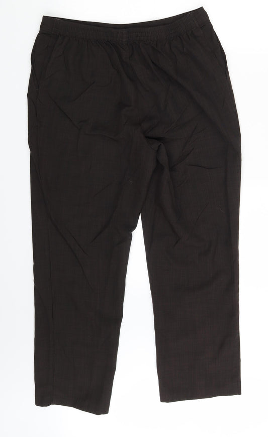 CLASSIC  Womens Brown   Trousers  Size 14 L25 in