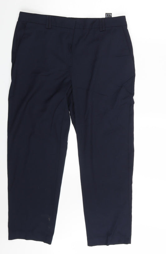 M&S Womens Black   Trousers  Size 14 L25 in