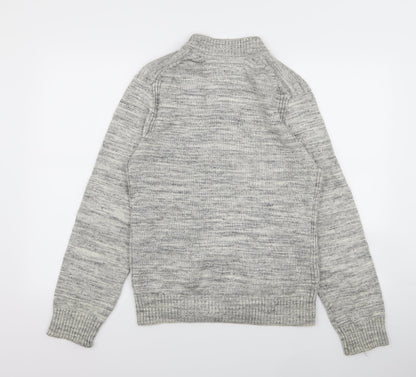 H&M Mens Grey   Full Zip Jumper Size S