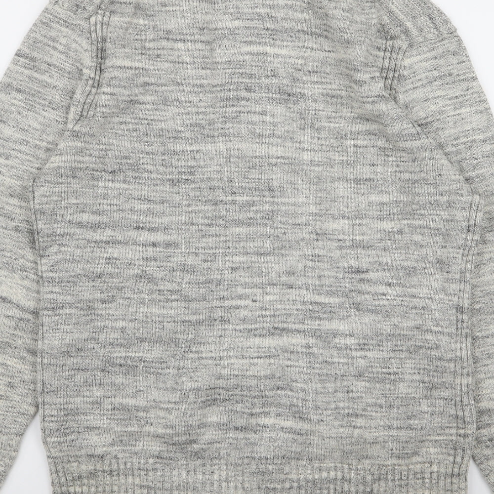 H&M Mens Grey   Full Zip Jumper Size S