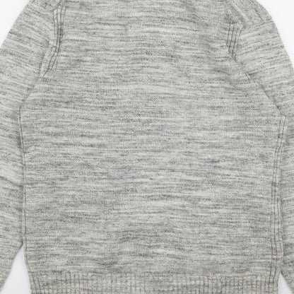 H&M Mens Grey   Full Zip Jumper Size S