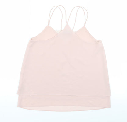 Womens UK Size 8 New Look Pink Basic Tank