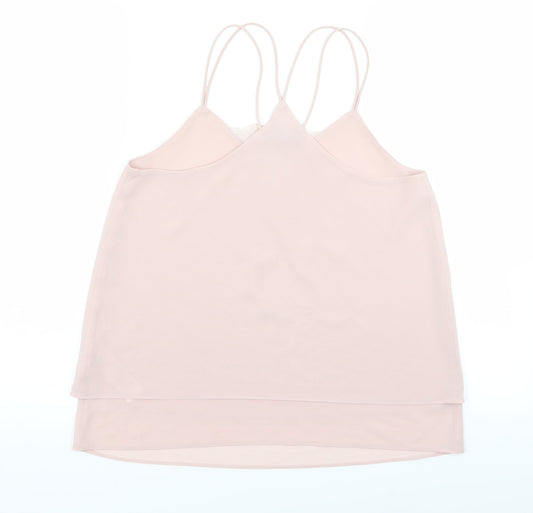 Womens UK Size 8 New Look Pink Basic Tank