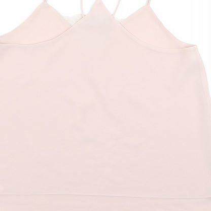Womens UK Size 8 New Look Pink Basic Tank