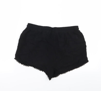 New Look Womens Black   Hot Pants Shorts Size 12 - Stretch waistband