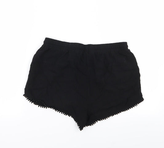 New Look Womens Black   Hot Pants Shorts Size 12 - Stretch waistband