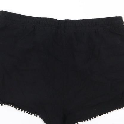 New Look Womens Black   Hot Pants Shorts Size 12 - Stretch waistband