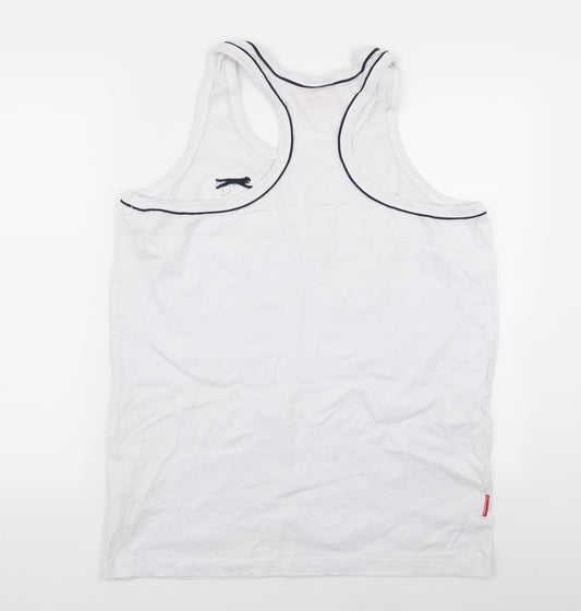 Slazenger Mens White    T-Shirt Size L  - tank top