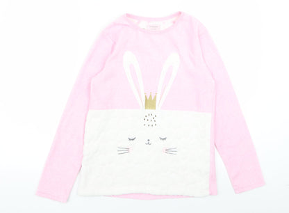 Primark Girls Pink Animal Print  Top Pyjama Top Size 12-13 Years