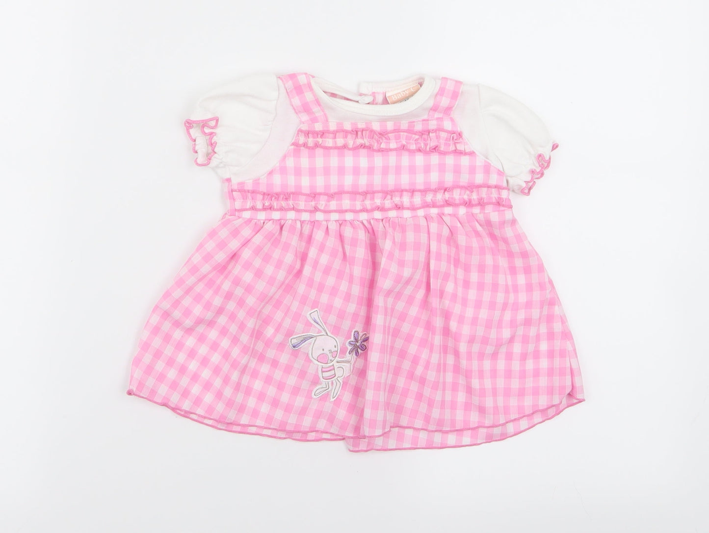 Baby C Girls Multicoloured Check  Fit & Flare  Size 6-9 Months