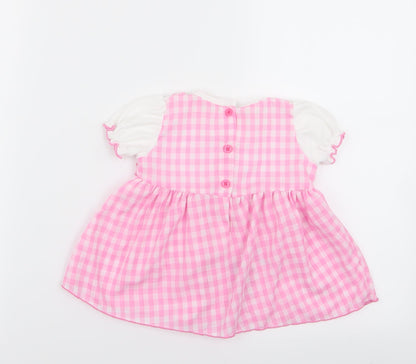 Baby C Girls Multicoloured Check  Fit & Flare  Size 6-9 Months