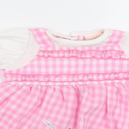 Baby C Girls Multicoloured Check  Fit & Flare  Size 6-9 Months