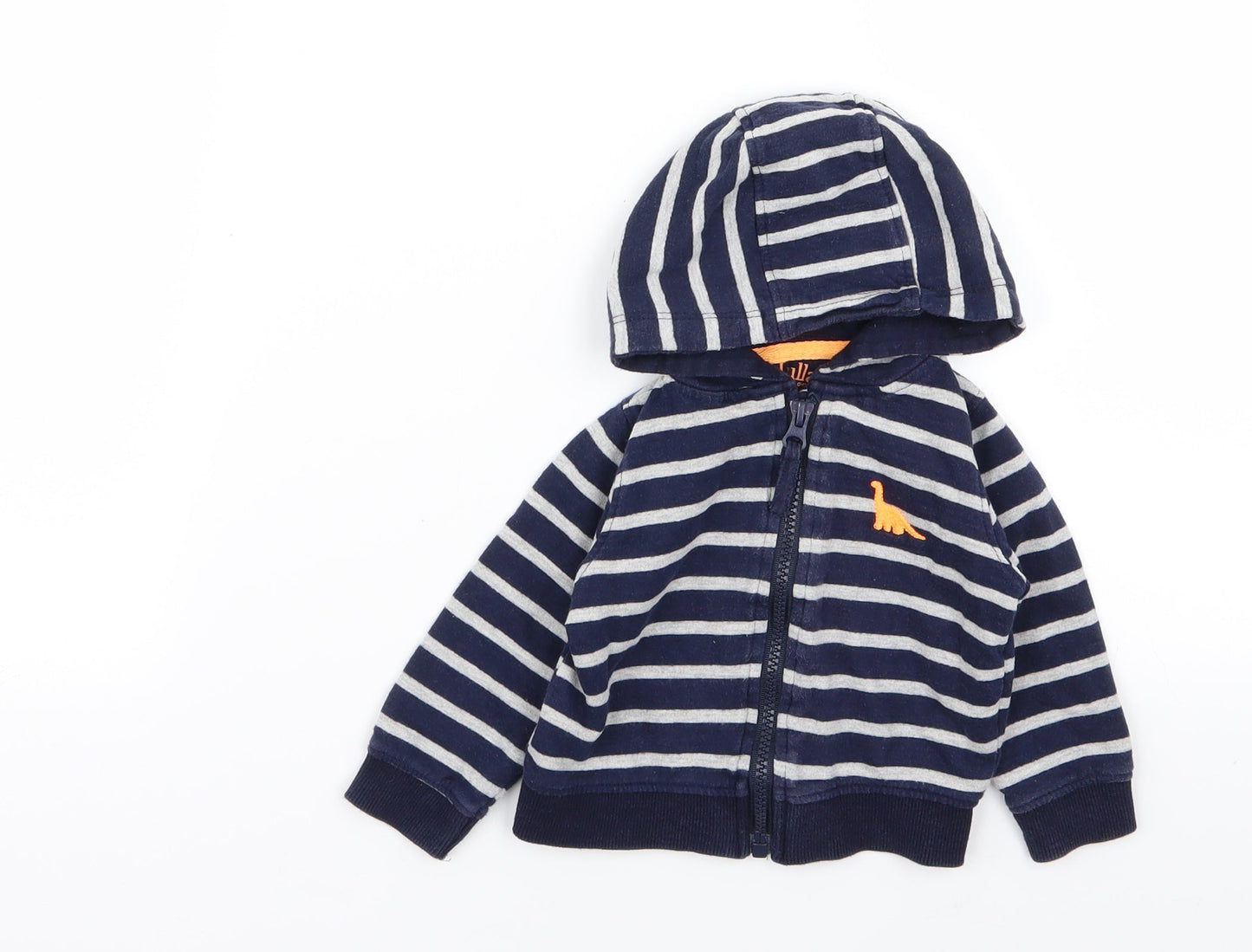 lullaby Boys Multicoloured Striped  Full Zip Jumper Size 3-6 Months