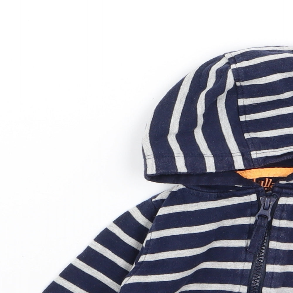 lullaby Boys Multicoloured Striped  Full Zip Jumper Size 3-6 Months