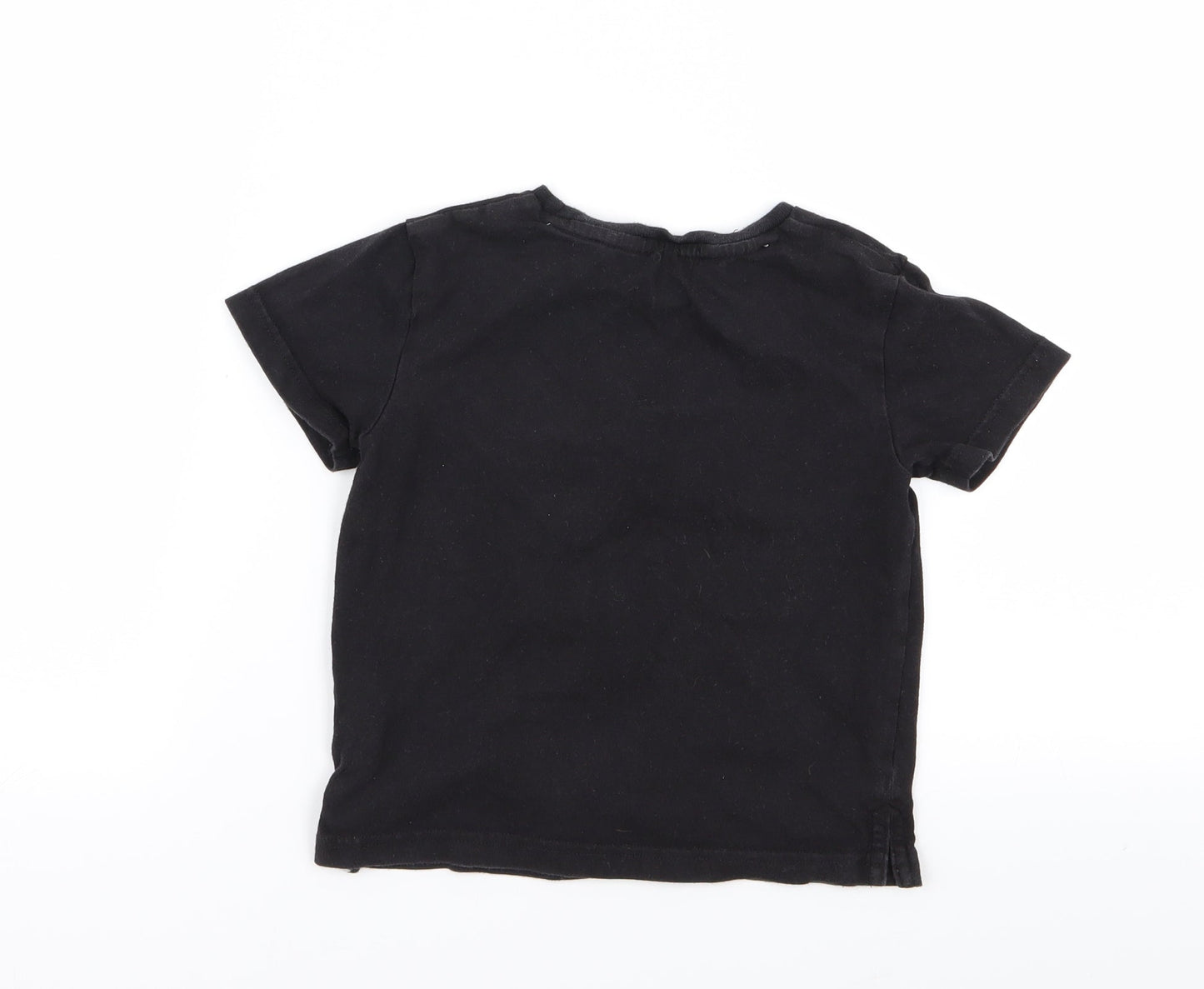 Newcastle United Boys Black   Basic T-Shirt Size 3-4 Years