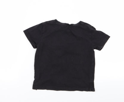 Newcastle United Boys Black   Basic T-Shirt Size 3-4 Years
