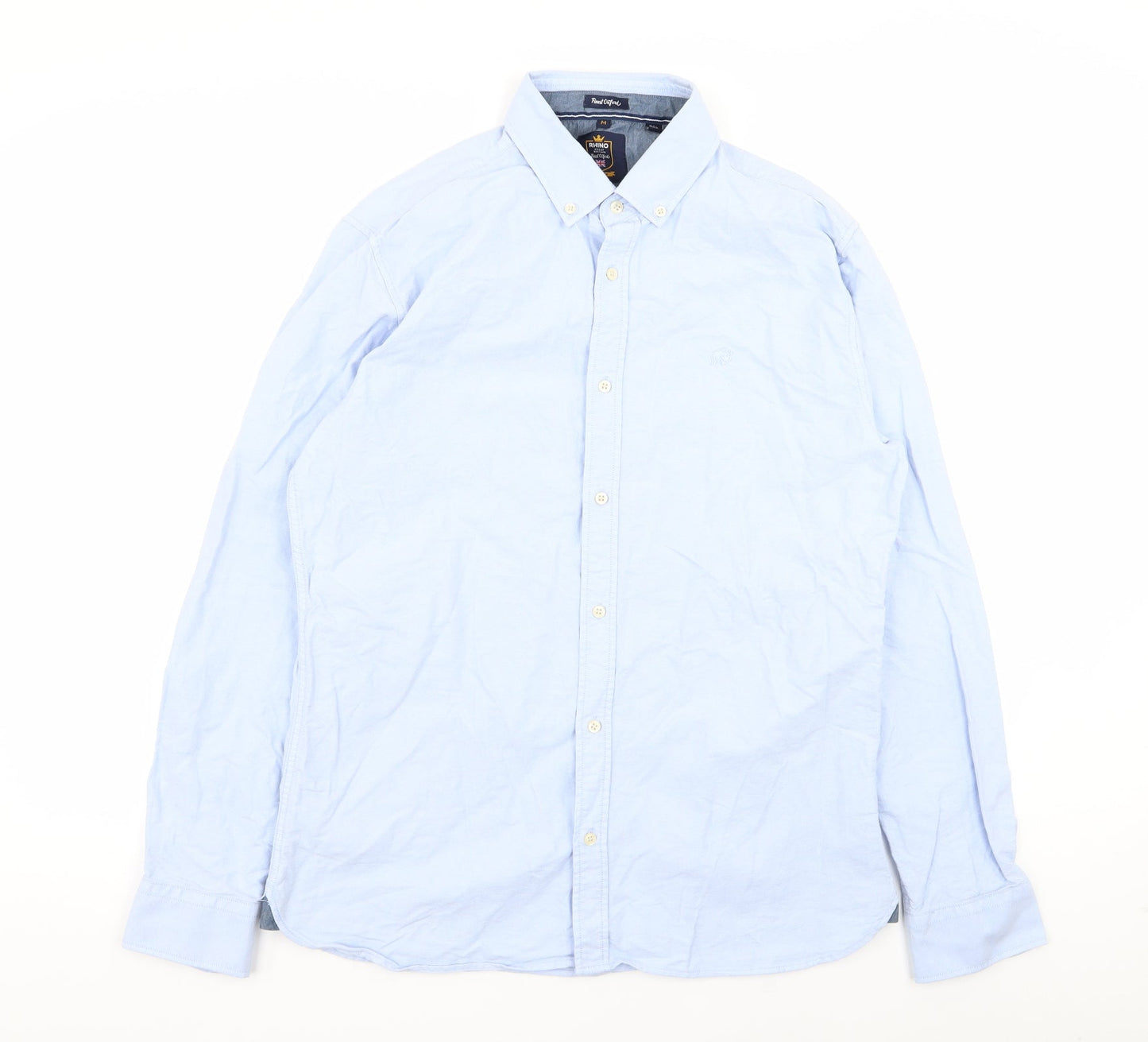 Rhino Mens Blue    Button-Up Size M