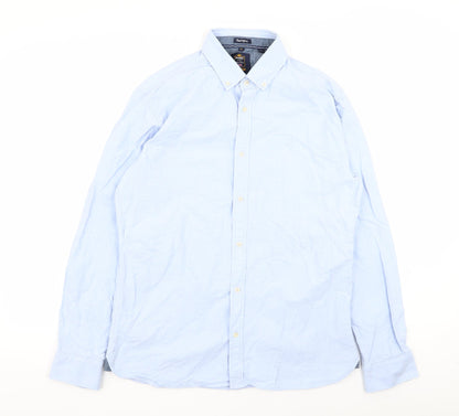 Rhino Mens Blue    Button-Up Size M