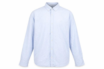 Mens UK Size M Rhino Blue  Button-Up Long Sleeve Casual Shirt